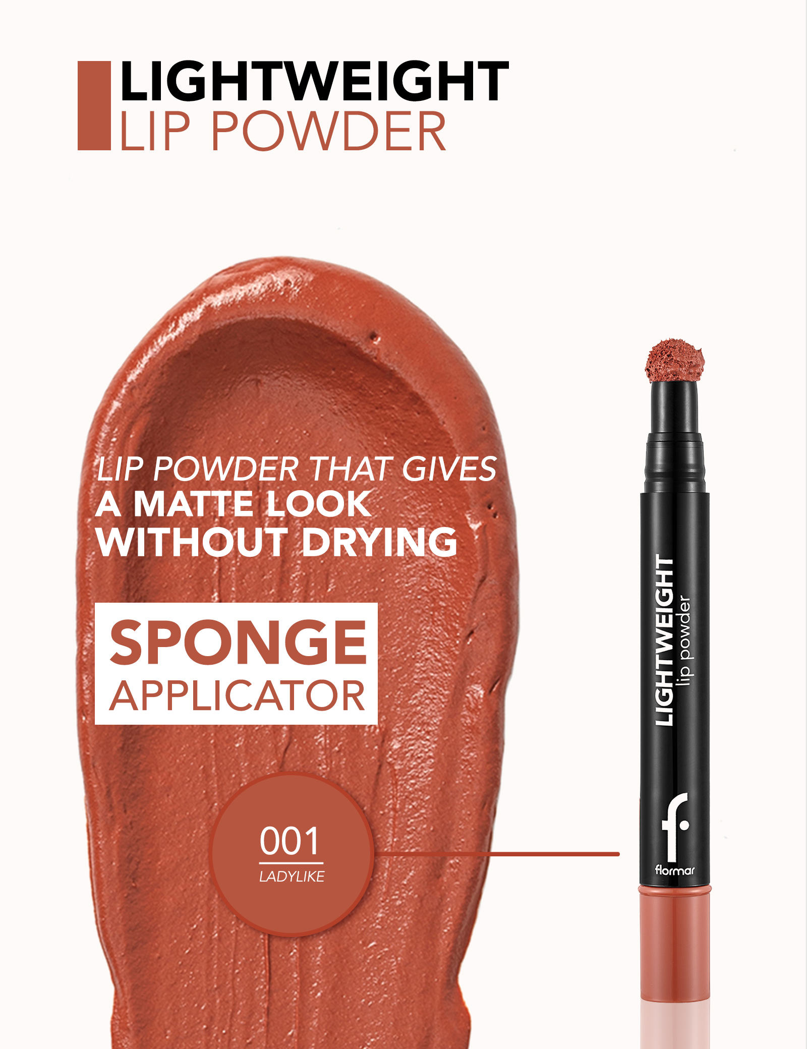 Lightweight Lip Powder
